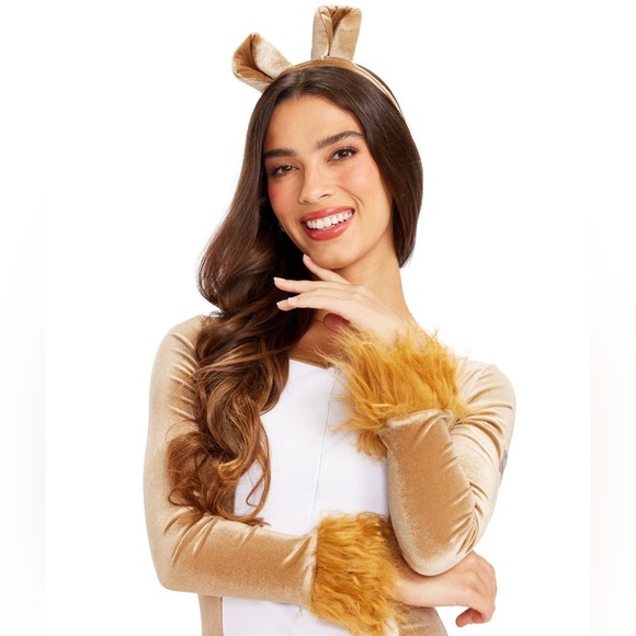 TIPSY ELVES Women’s Lion Front Zip Bodysuit Halloween Costume/Cosplay | NEW/NWOT - Picture 4 of 13